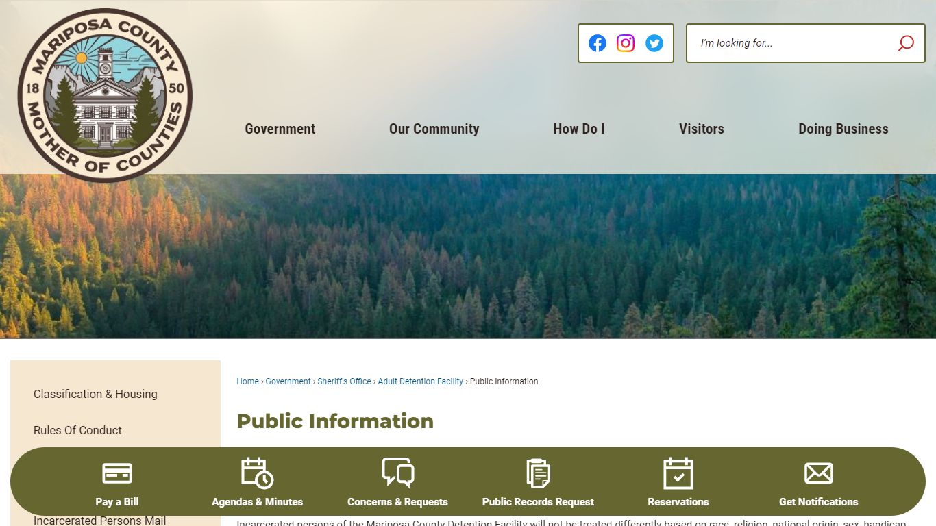 Public Information | Mariposa County, CA - Official Website